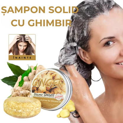 Șampon Solid cu Ghimbir Organic